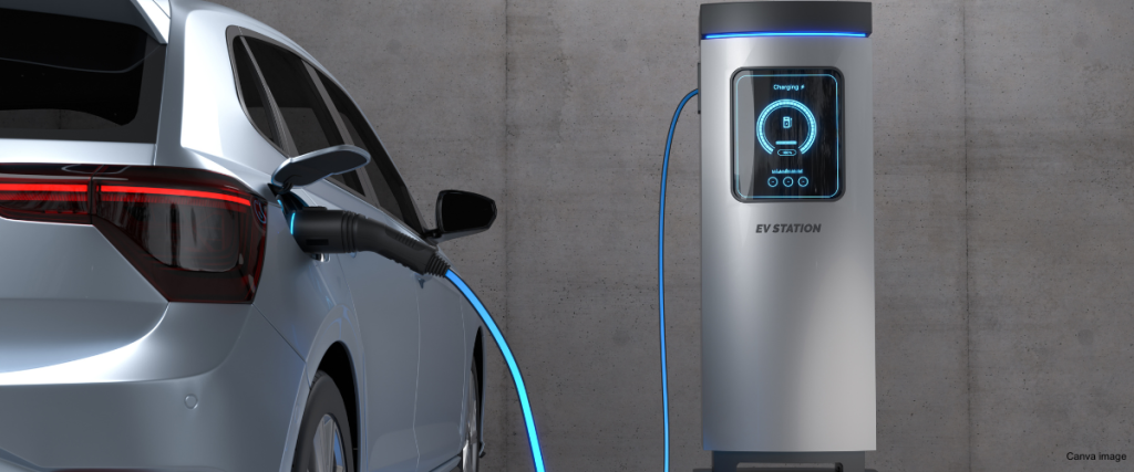 Charging electric vehicle