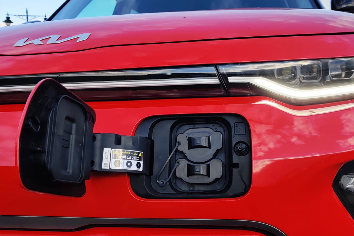 Kia Soul EV charge port