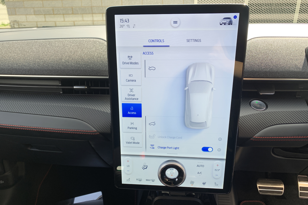 Ford Mustang Mach-E Infotainment Screen