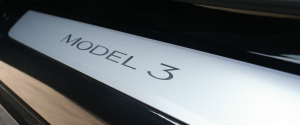 Tesla Model 3 door step