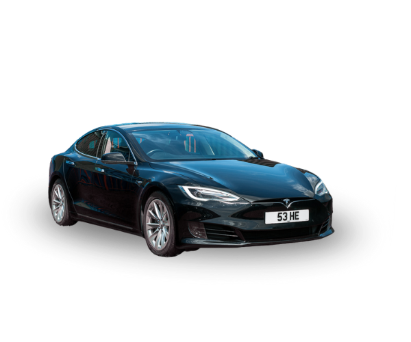 Black Tesla Model S 75D electric car for hire from EVision Electric Vehicles
