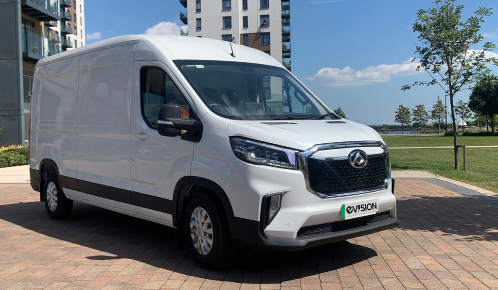 Maxus eDeliver 9 van in white