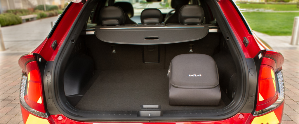 The open boot of a Kia EV6