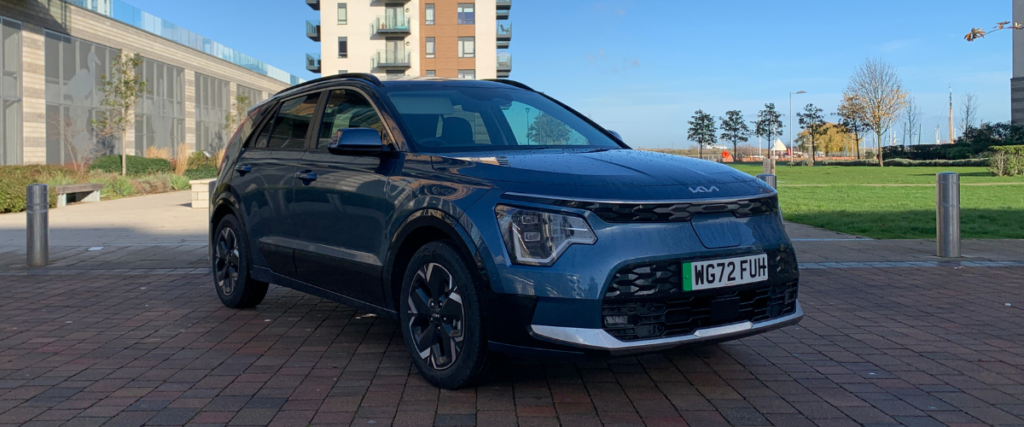 Kia Niro EV facing right at an angle