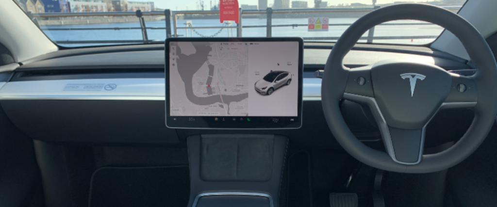 Tesla Model Y infotainment system