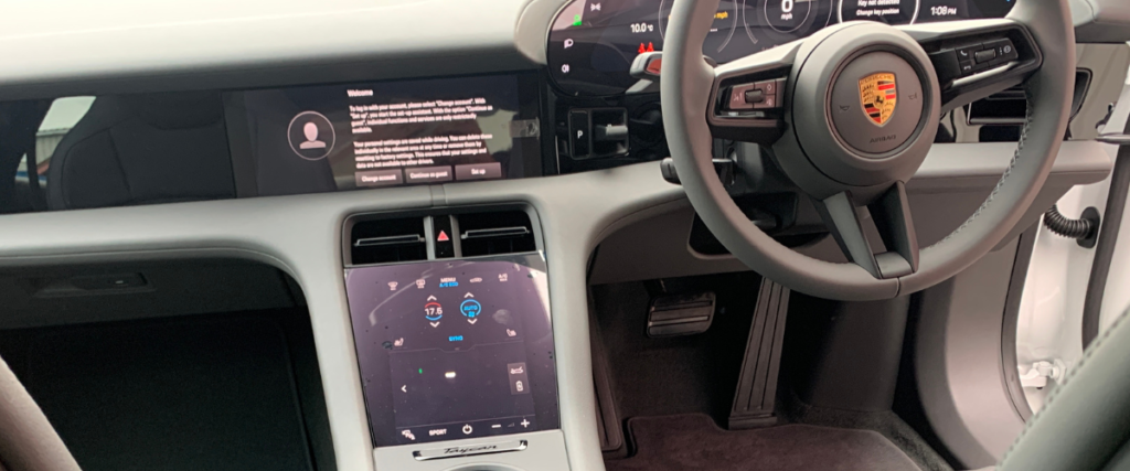 Porsche Taycan dashboard
