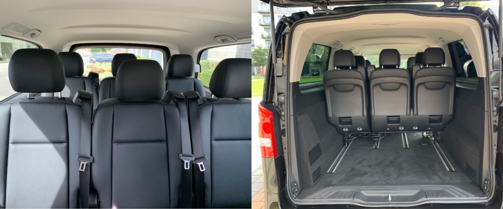 Interior of a Mercedes eVito