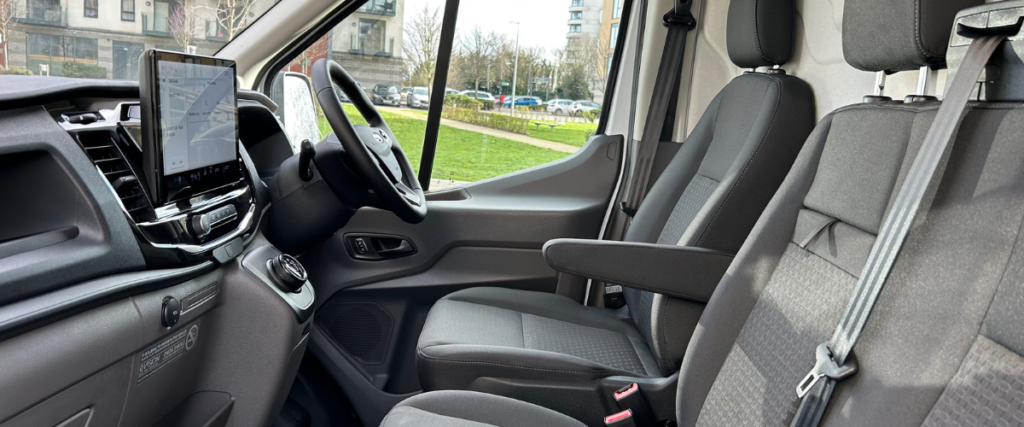 Front cabin of Ford eTransit