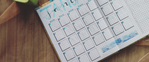 A calendar page