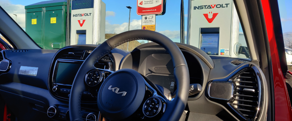 Kia Sould at instavolt charger