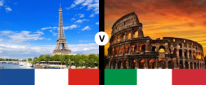 France and Italy combo image