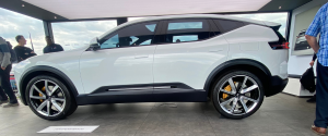 White Polestar 3 side-on image