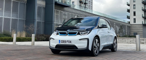 BMW i3 facing forward at an angle