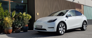 White Tesla Model Y