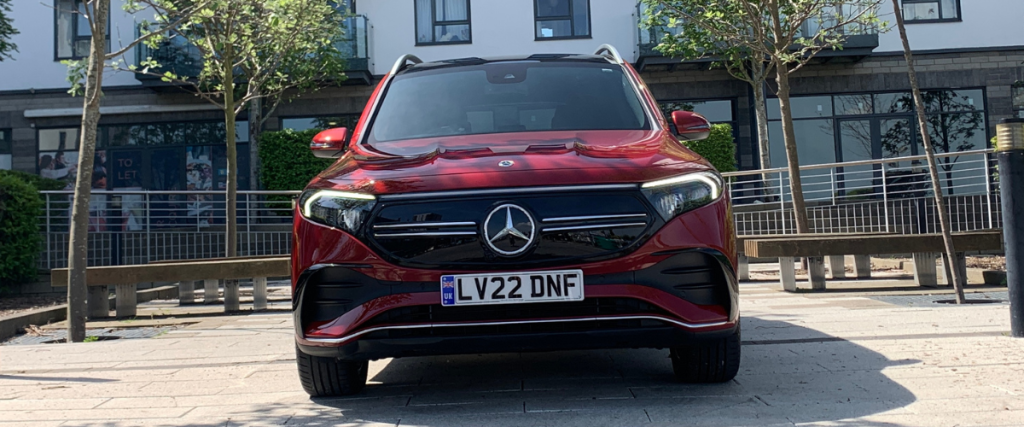 Front of Mercedes EQB