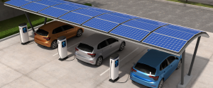 Solar power car charging