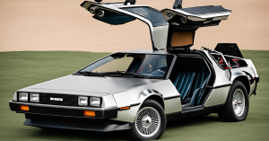 Delorian with all doors open