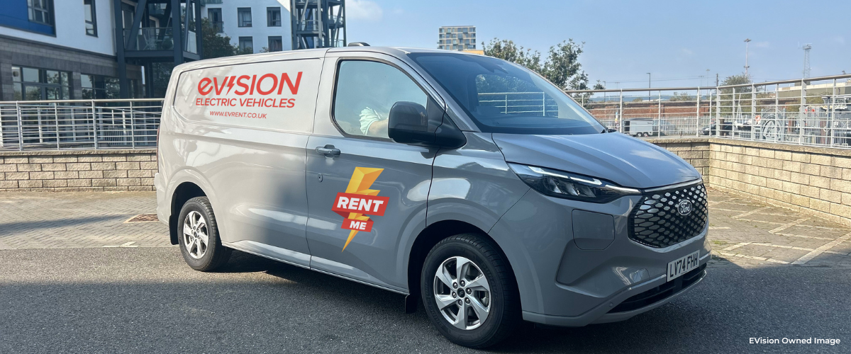 Ford e-Transit Custom facing right