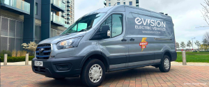 Ford e-Transit facing left