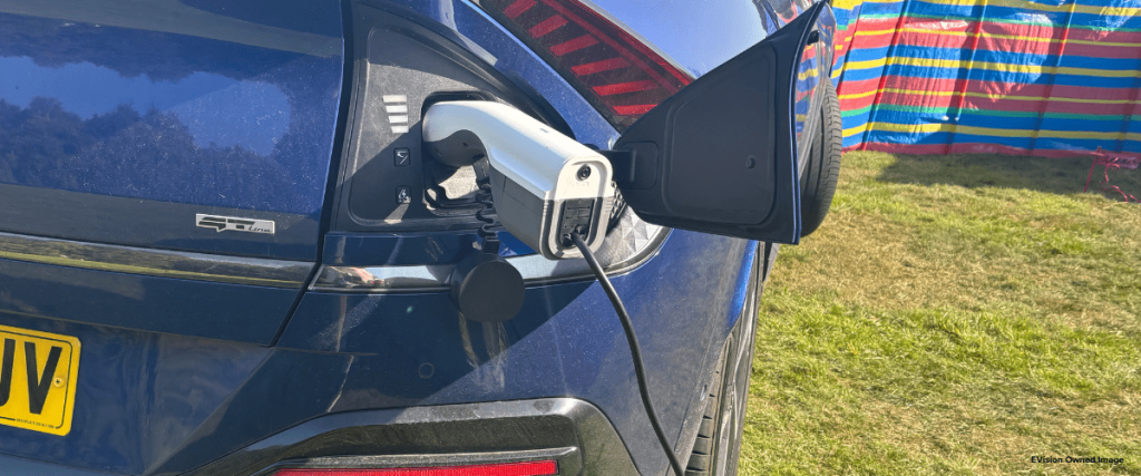 Vehicle-to-load on a Kia EV6